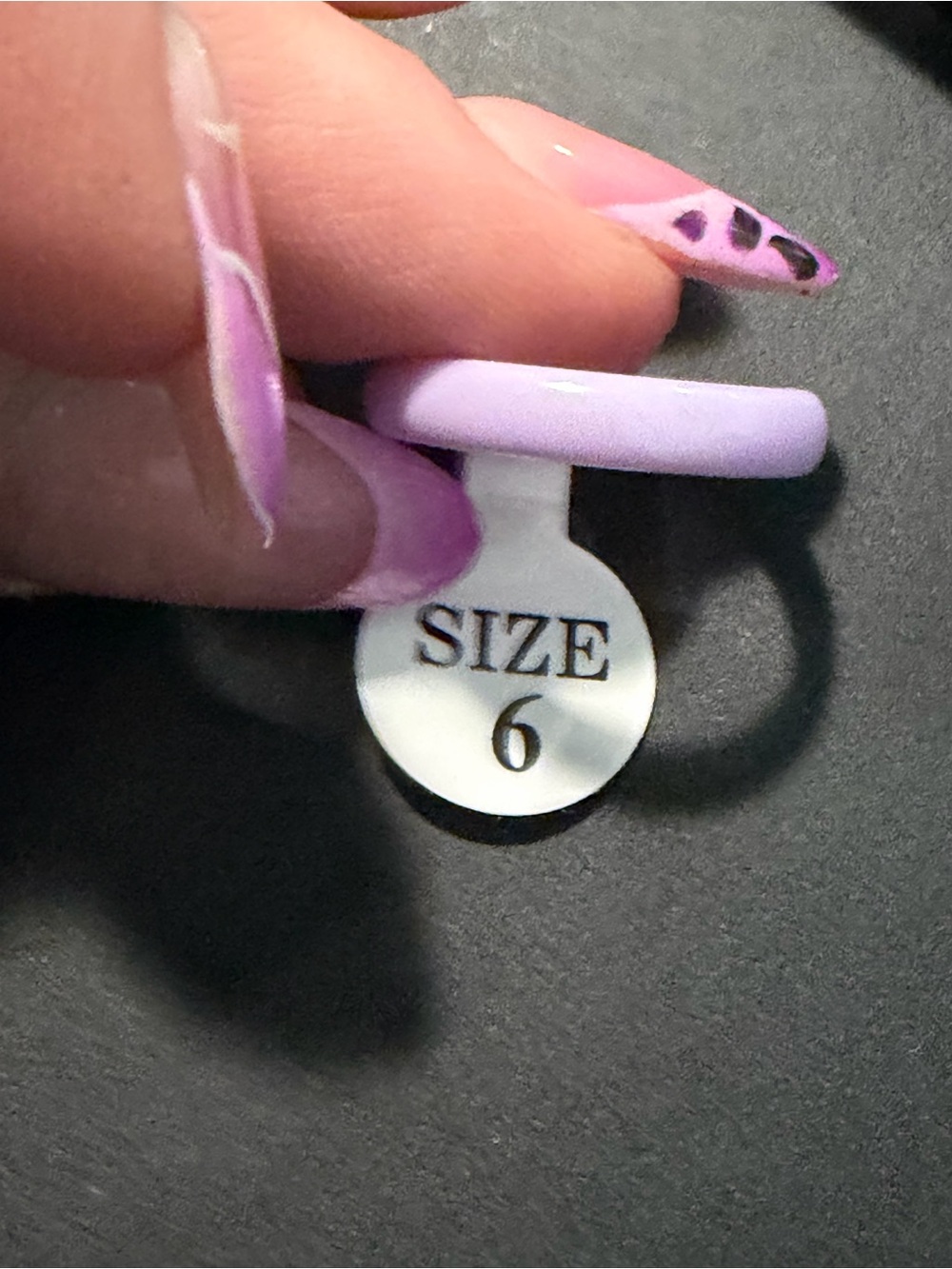 Light Purple Ceramic Ring - Size 6